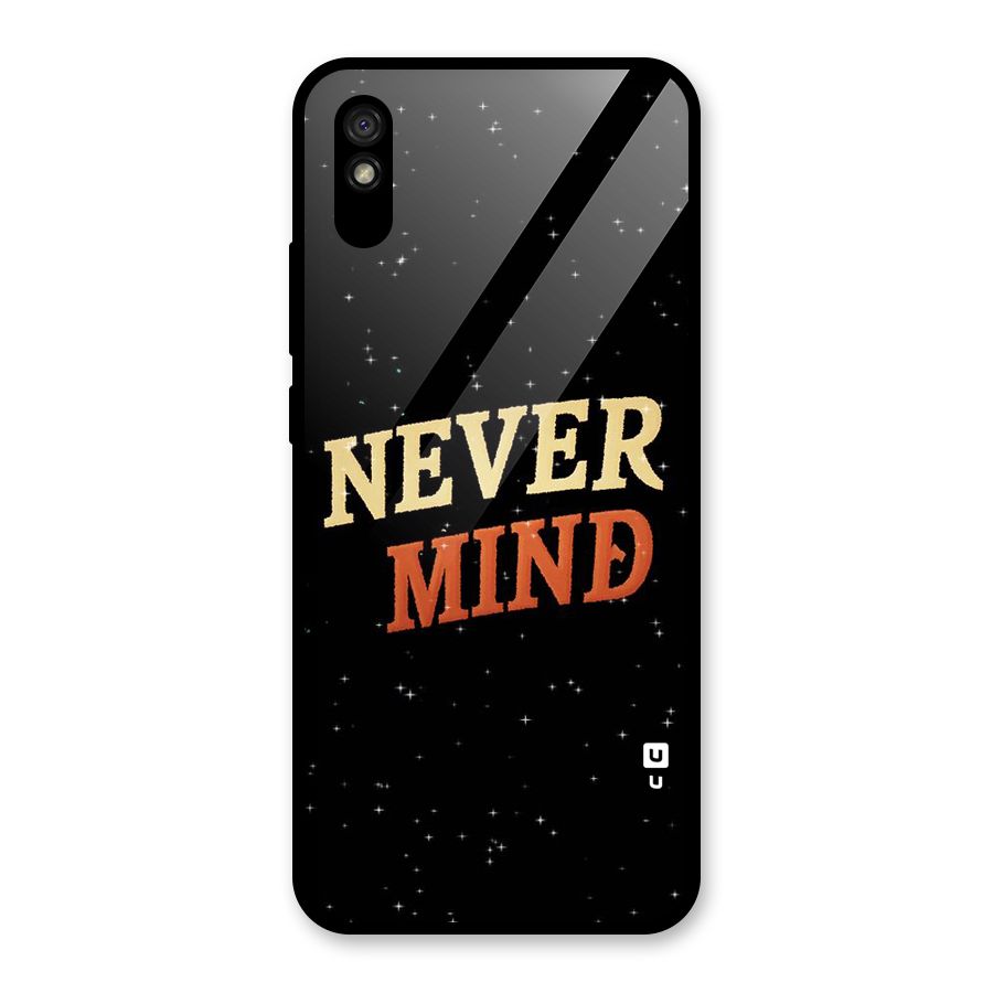 Never Mind Design Glass Back Case for Redmi 9A