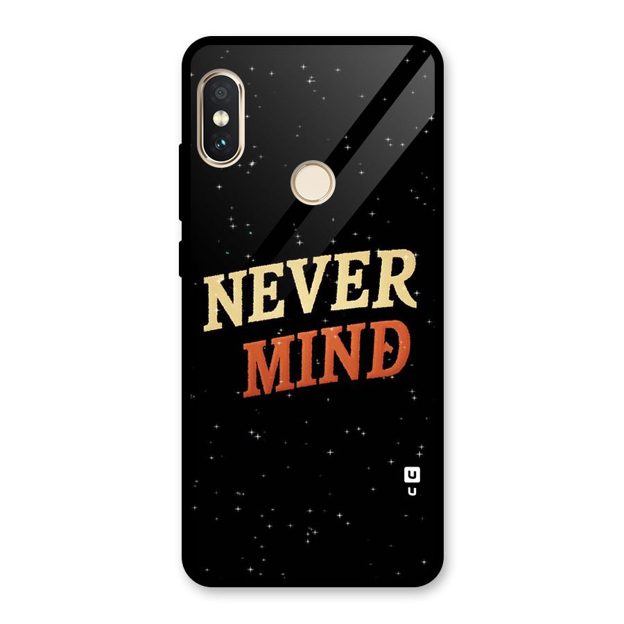 Never Mind Design Glass Back Case for Redmi Note 5 Pro
