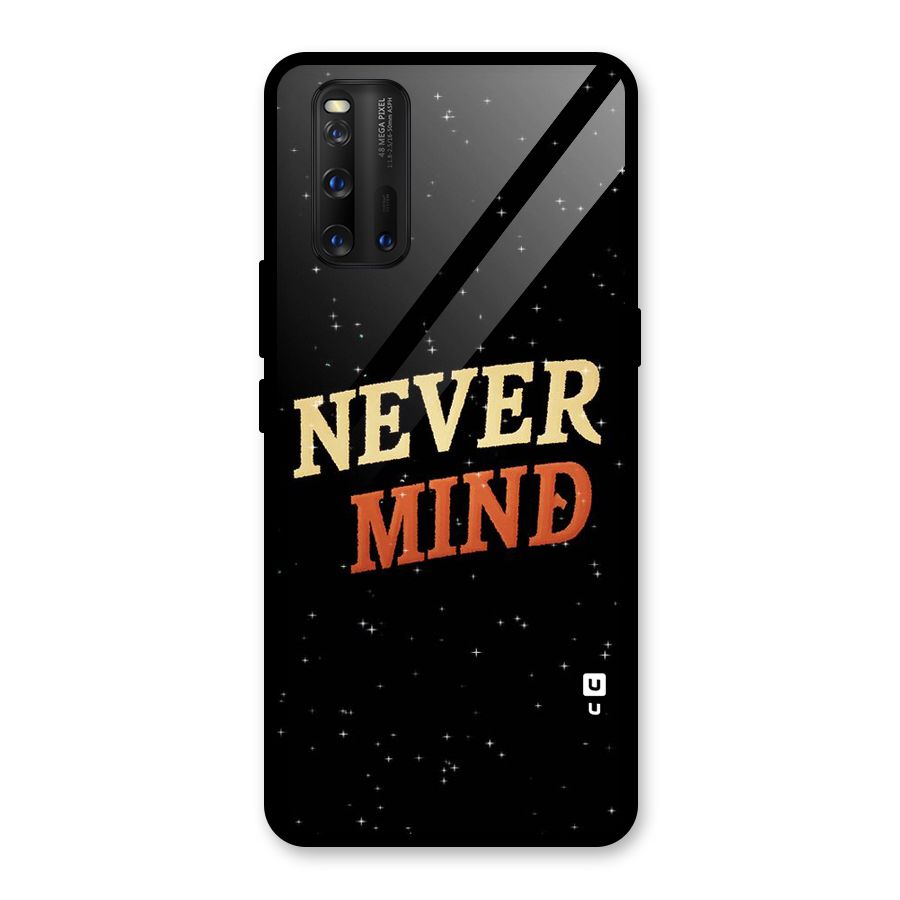 Never Mind Design Glass Back Case for Vivo iQOO 3