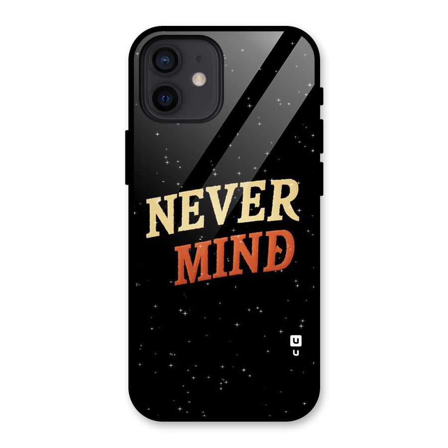 Never Mind Design Glass Back Case for iPhone 12