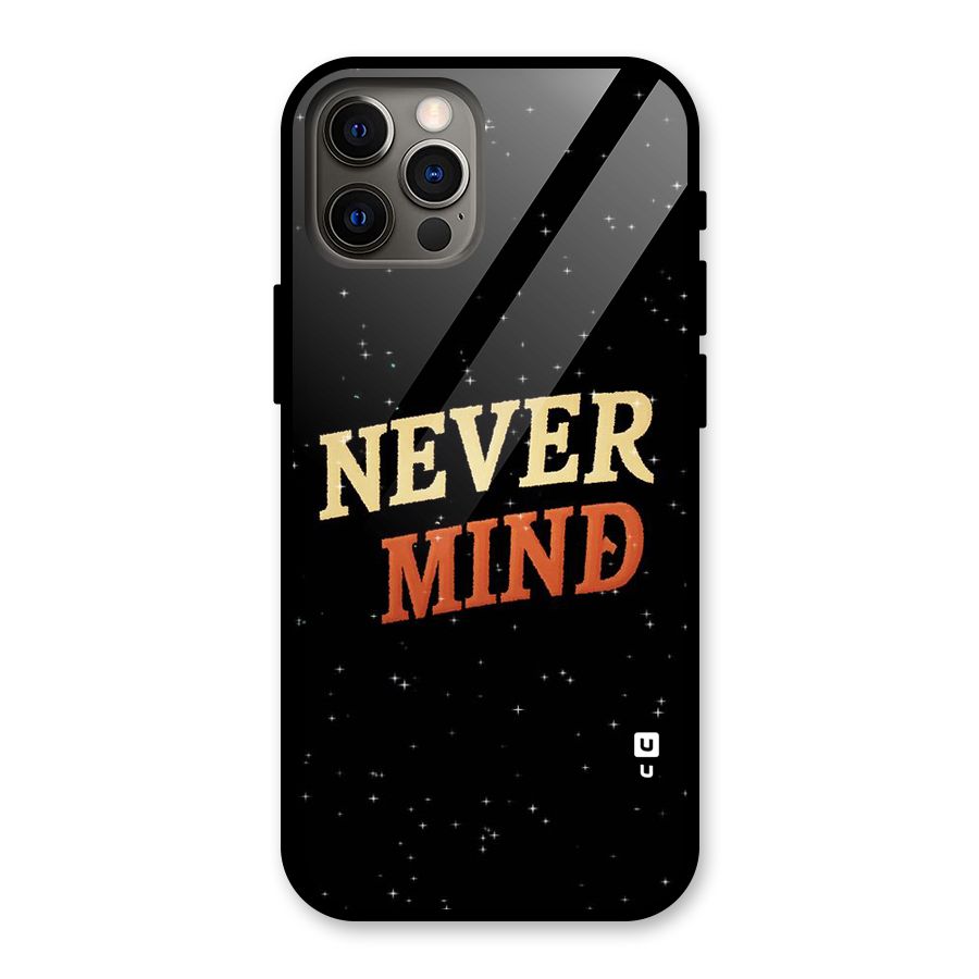 Never Mind Design Glass Back Case for iPhone 12 Pro