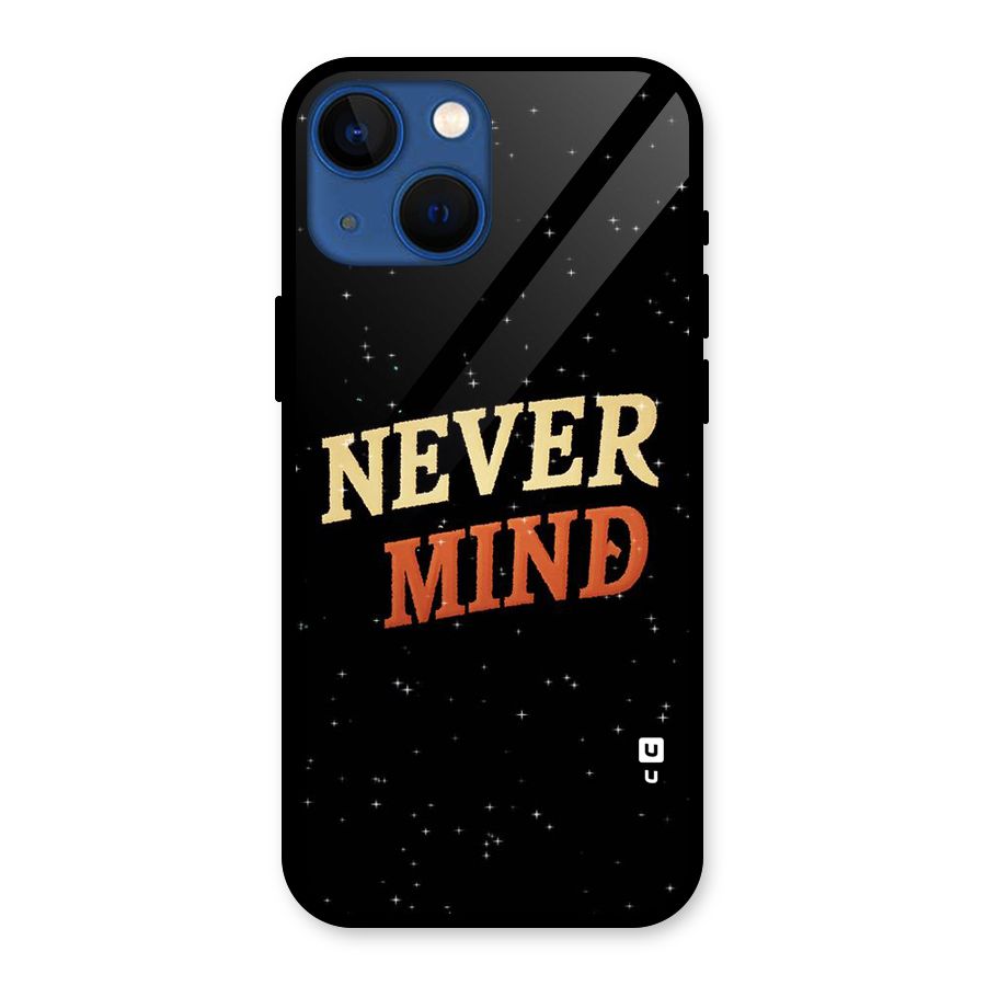 Never Mind Design Glass Back Case for iPhone 13 Mini