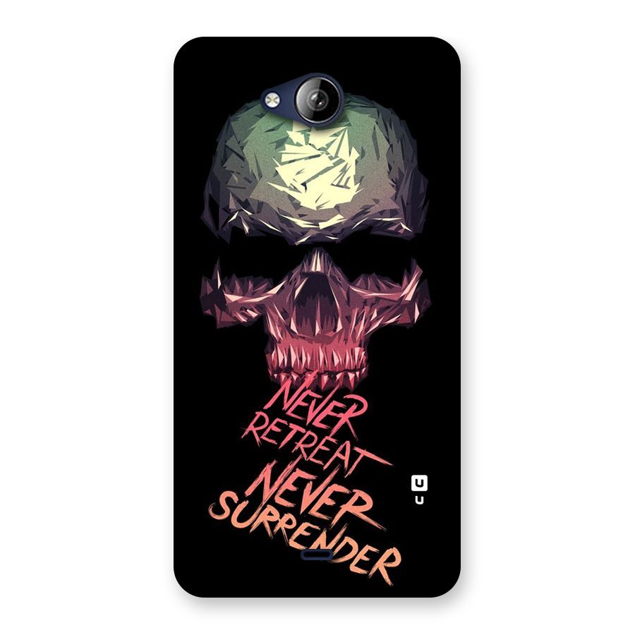 Never Retreat Back Case for Canvas Play Q355