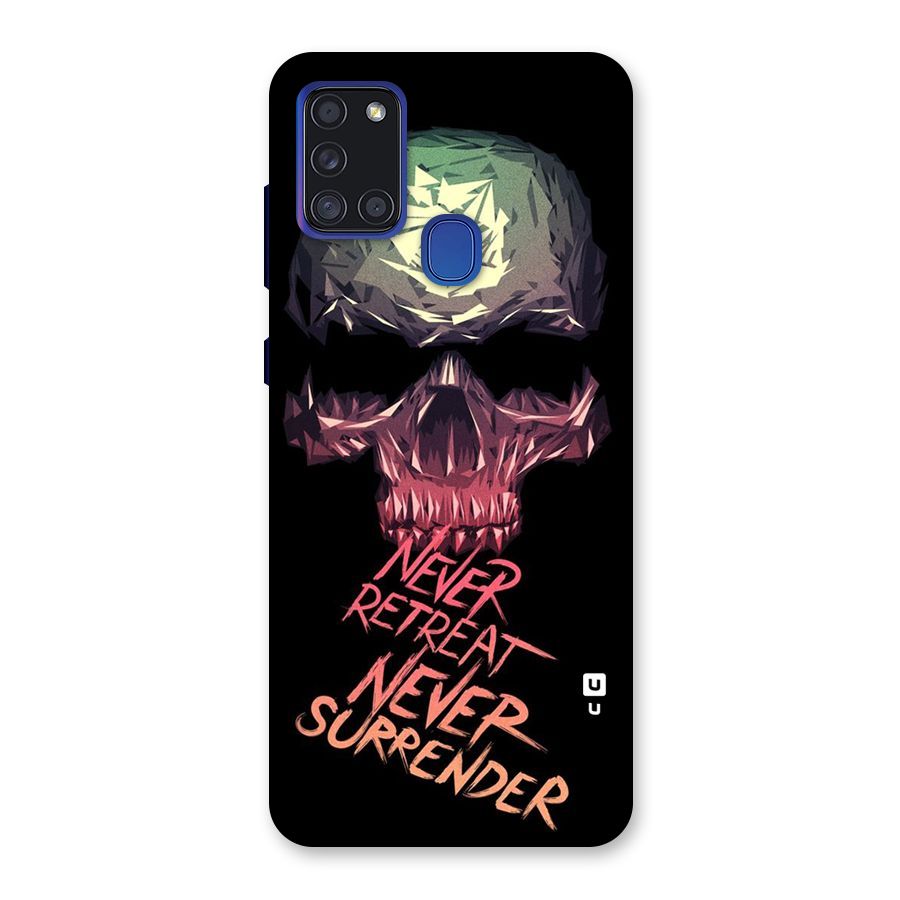 Never Retreat Back Case for Galaxy A21s
