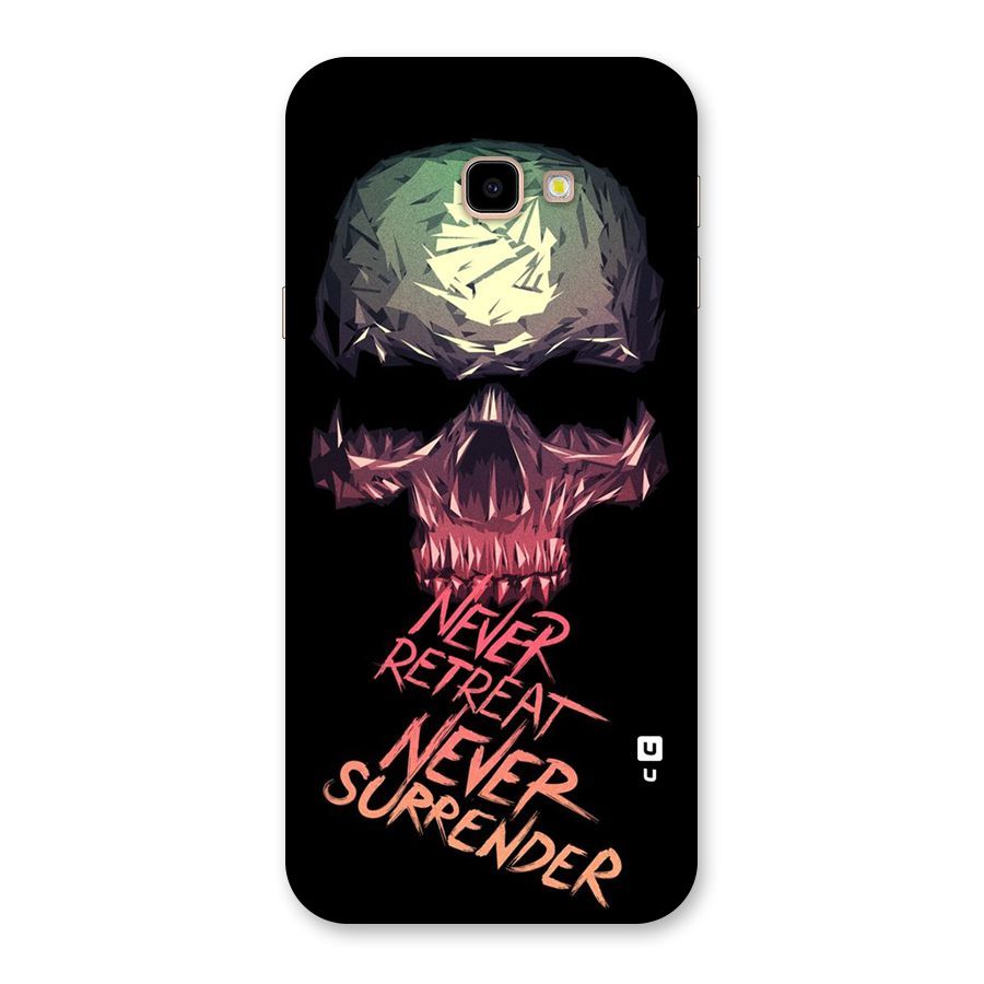 Never Retreat Back Case for Galaxy J4 Plus