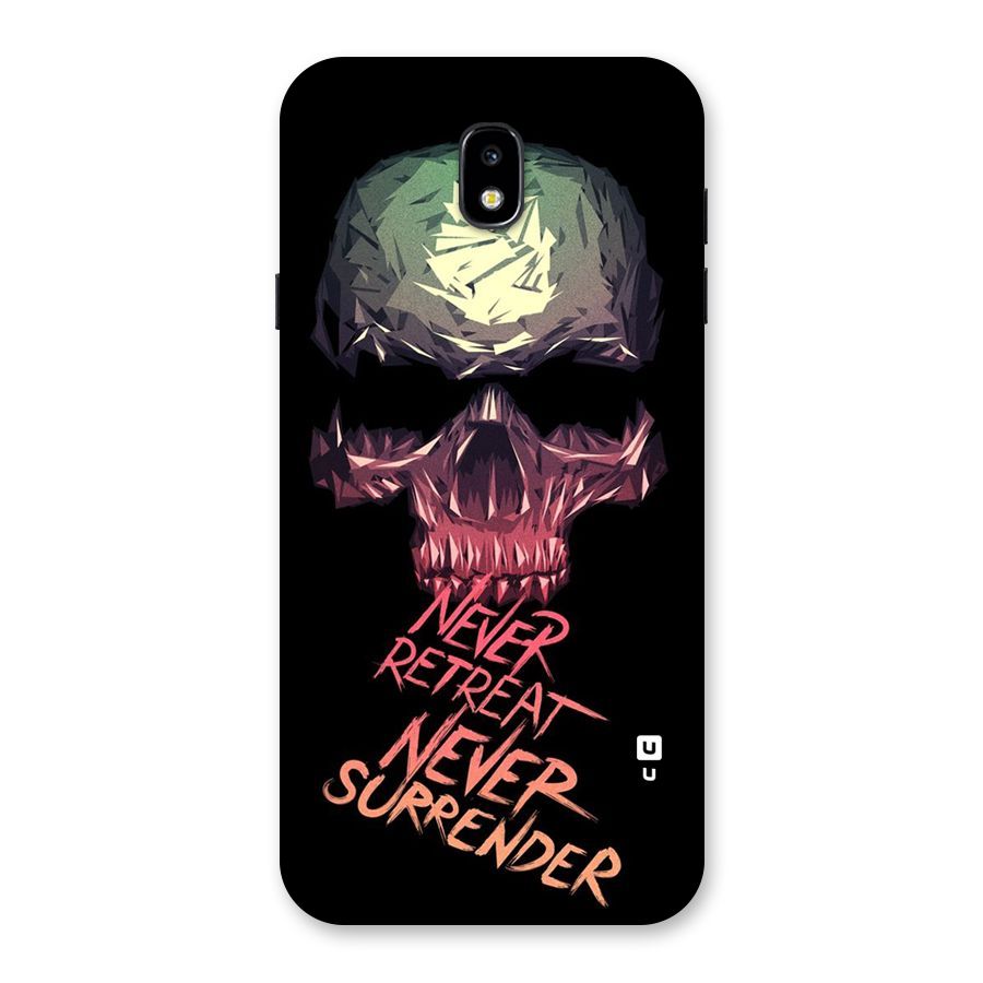 Never Retreat Back Case for Galaxy J7 Pro