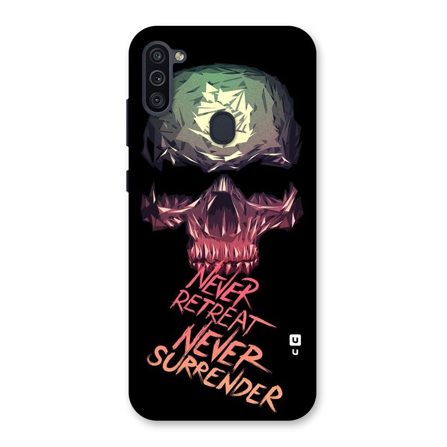 Never Retreat Back Case for Galaxy M11