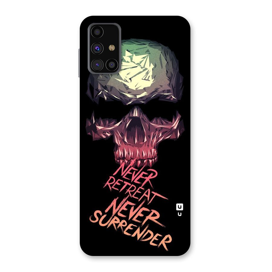 Never Retreat Back Case for Galaxy M31s