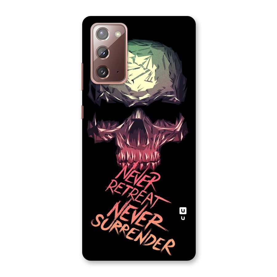 Never Retreat Back Case for Galaxy Note 20