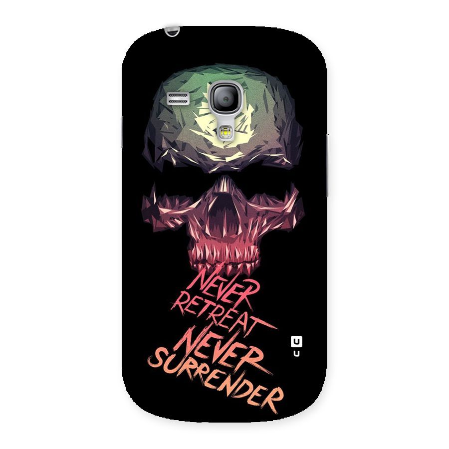 Never Retreat Back Case for Galaxy S3 Mini