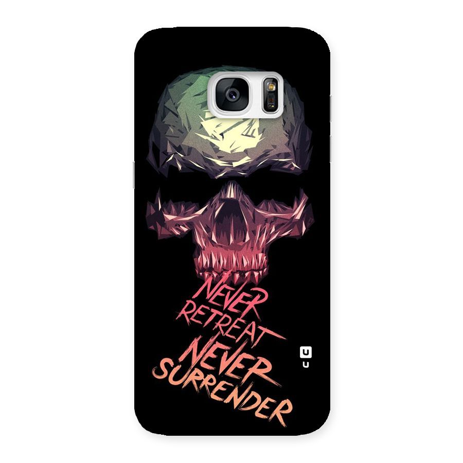 Never Retreat Back Case for Galaxy S7 Edge
