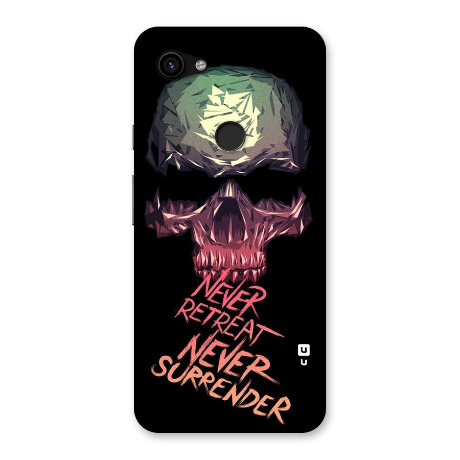 Never Retreat Back Case for Google Pixel 3a XL