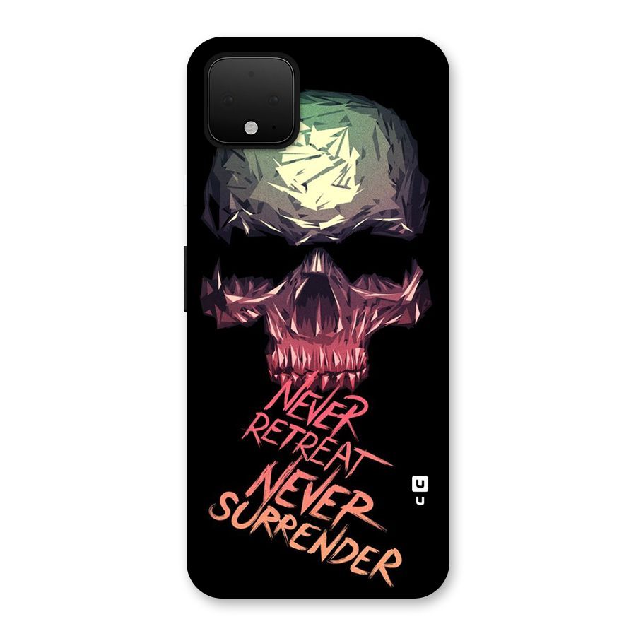 Never Retreat Back Case for Google Pixel 4 XL