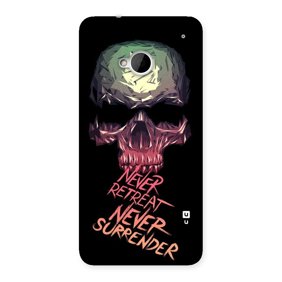 Never Retreat Back Case for HTC One M7