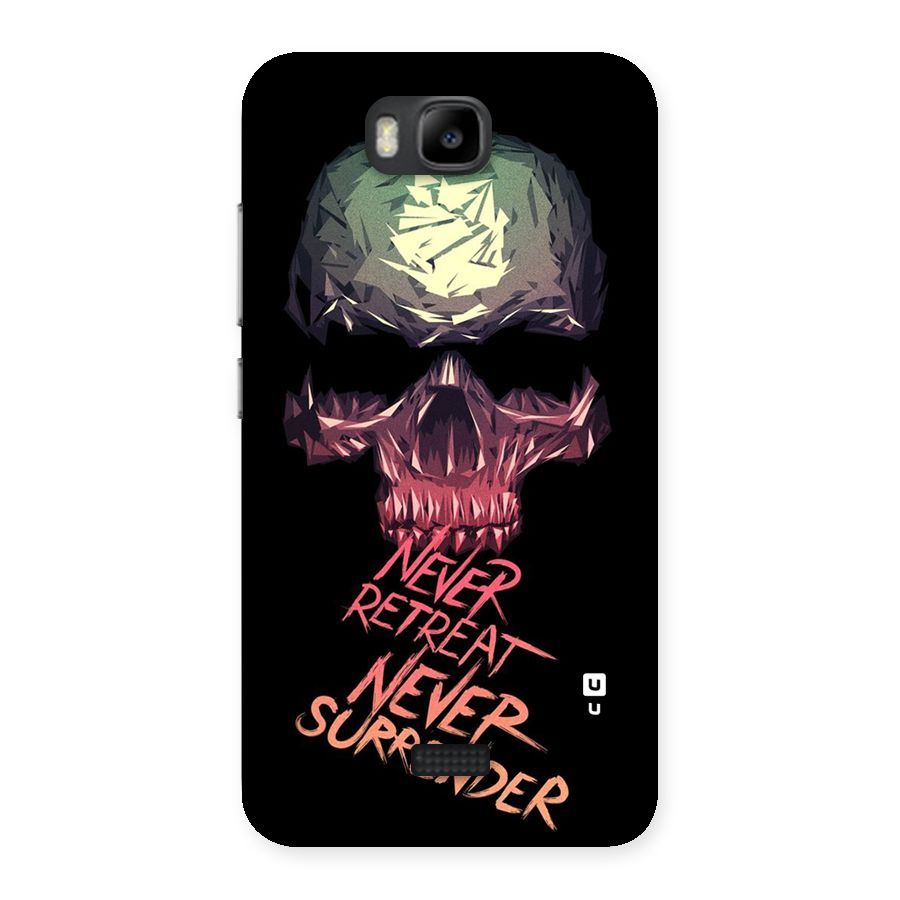 Never Retreat Back Case for Honor Bee