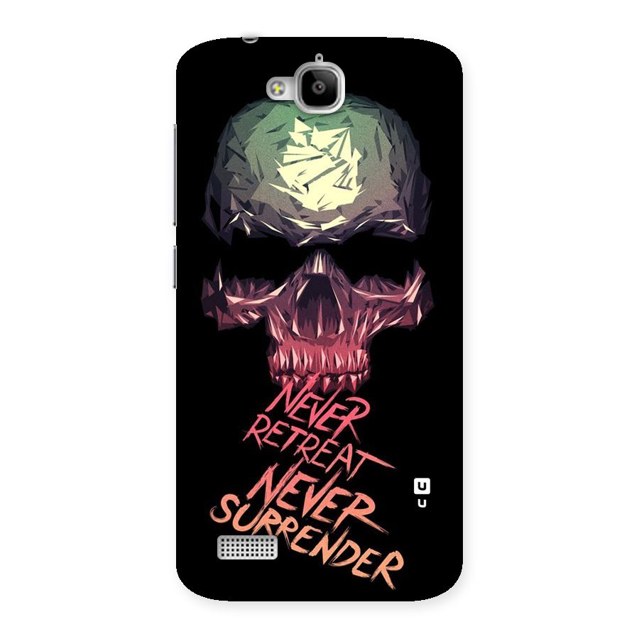 Never Retreat Back Case for Honor Holly