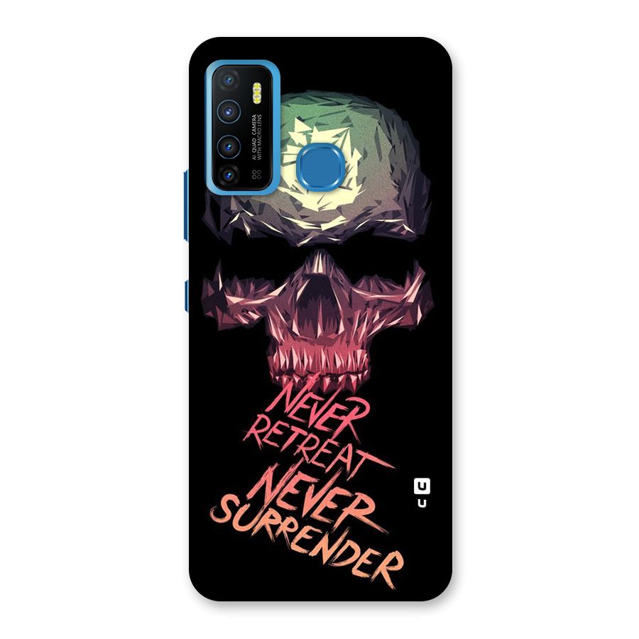 Never Retreat Back Case for Infinix Hot 9