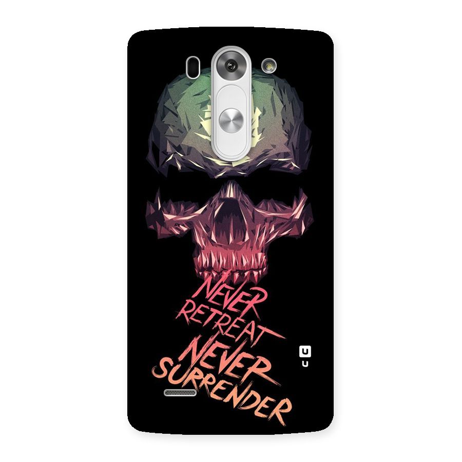 Never Retreat Back Case for LG G3 Beat
