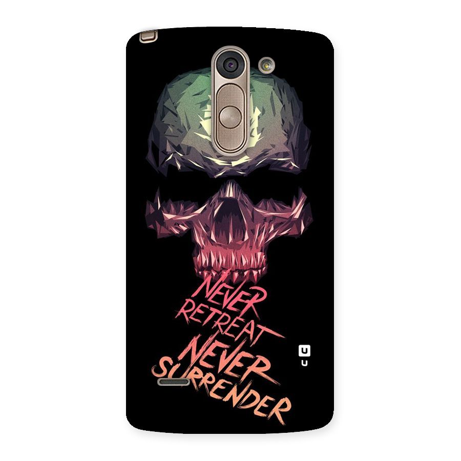 Never Retreat Back Case for LG G3 Stylus