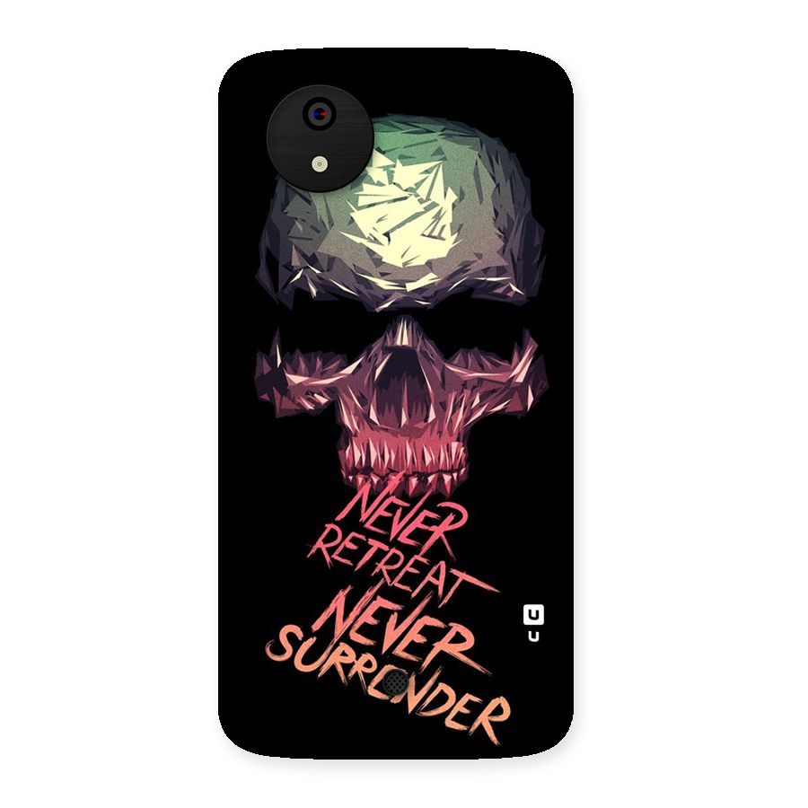 Never Retreat Back Case for Micromax Canvas A1