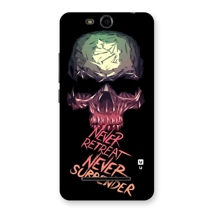 Never Retreat Back Case for Micromax Canvas Juice 3 Q392