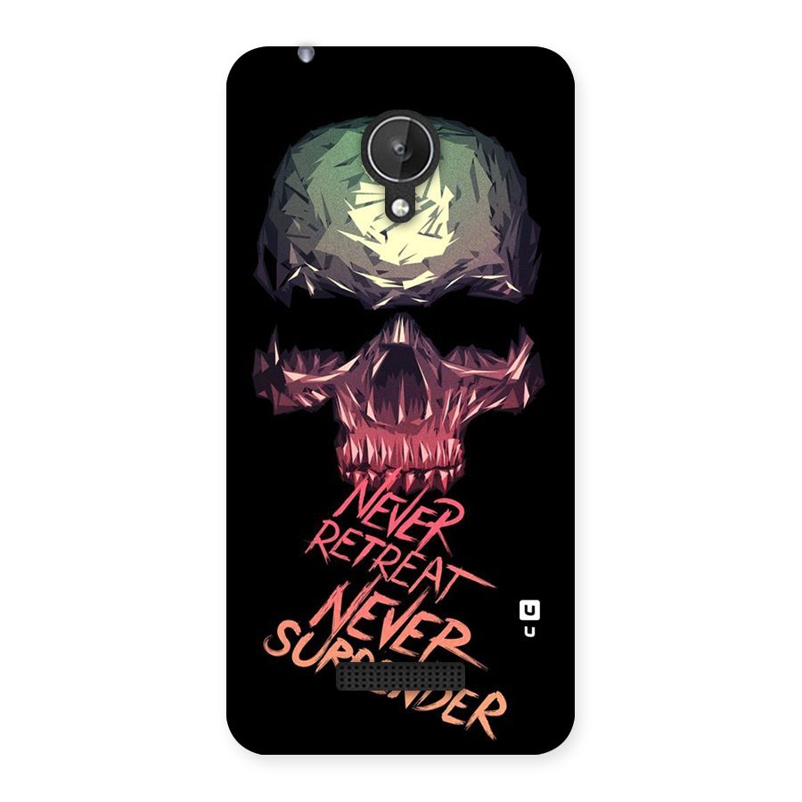 Never Retreat Back Case for Micromax Canvas Spark Q380