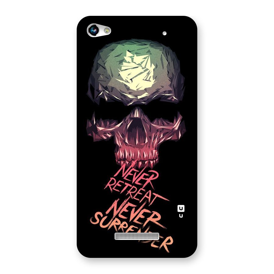 Never Retreat Back Case for Micromax Hue 2