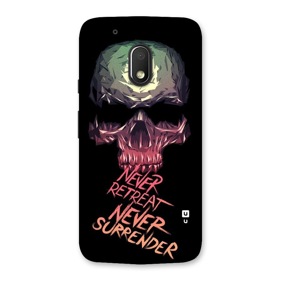 Never Retreat Back Case for Moto G4 Play