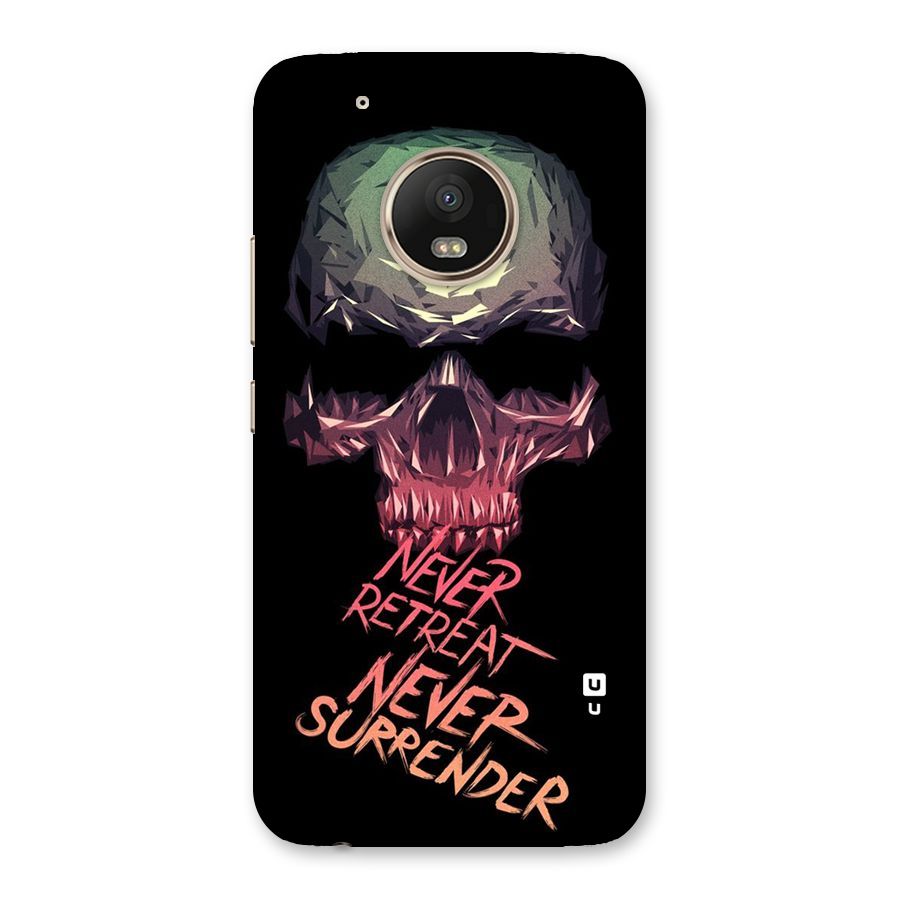 Never Retreat Back Case for Moto G5 Plus