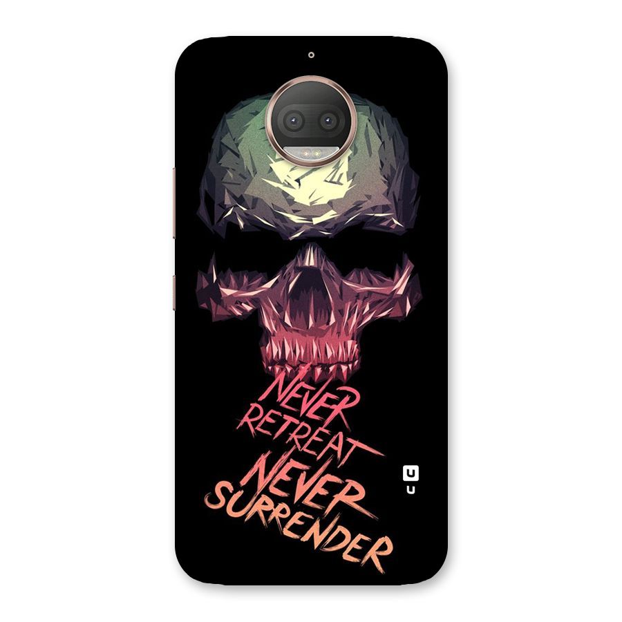 Never Retreat Back Case for Moto G5s Plus