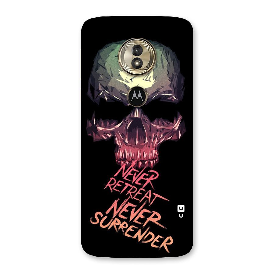 Never Retreat Back Case for Moto G6 Play