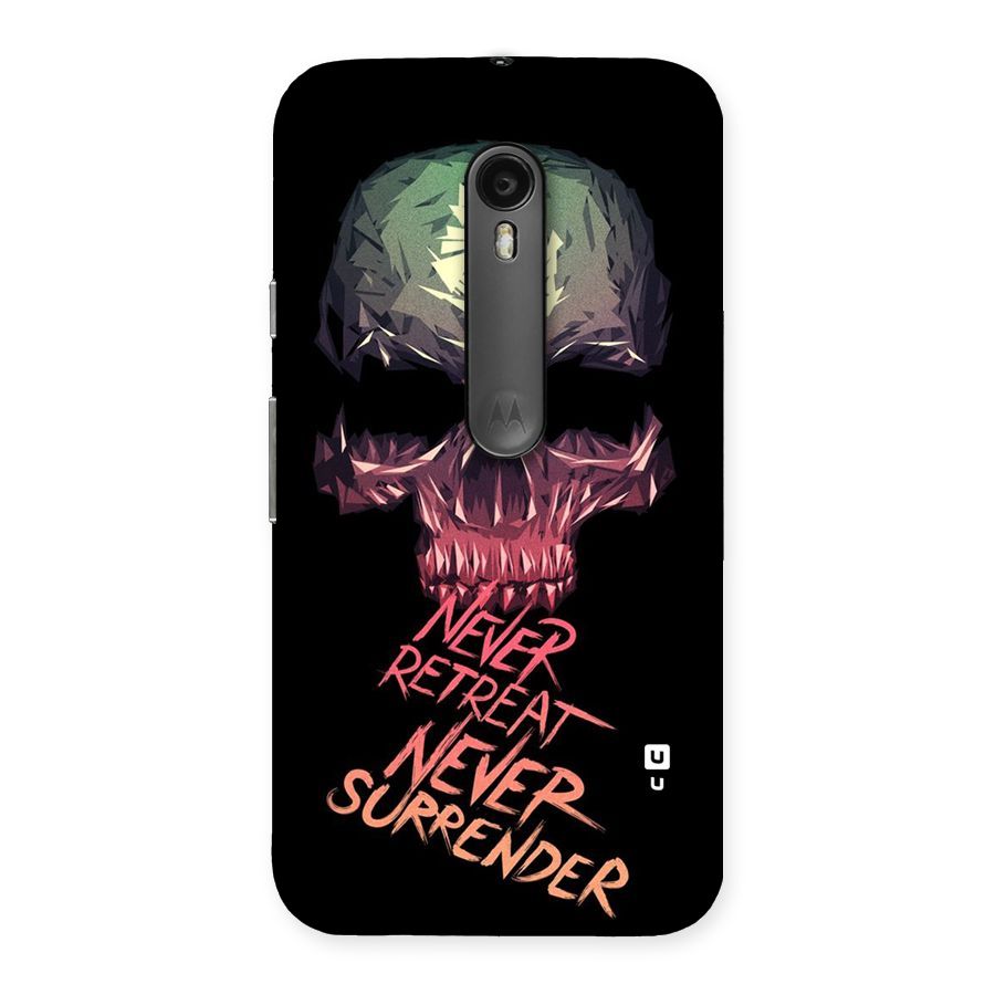Never Retreat Back Case for Moto G Turbo
