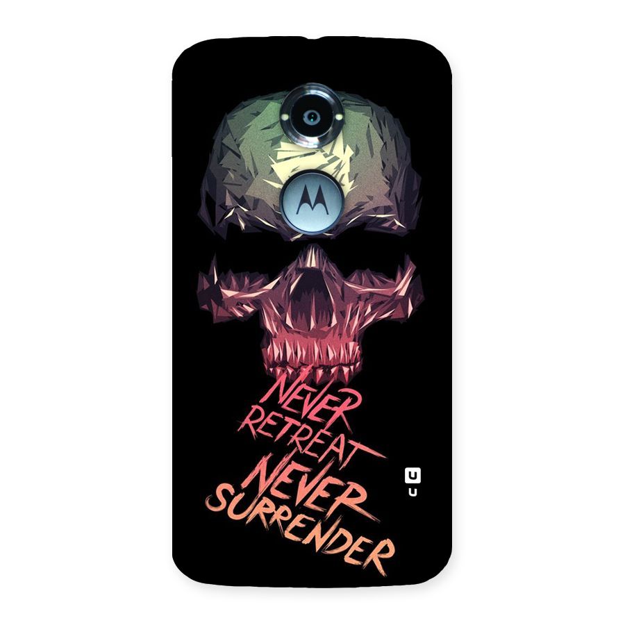 Never Retreat Back Case for Moto X 2nd Gen