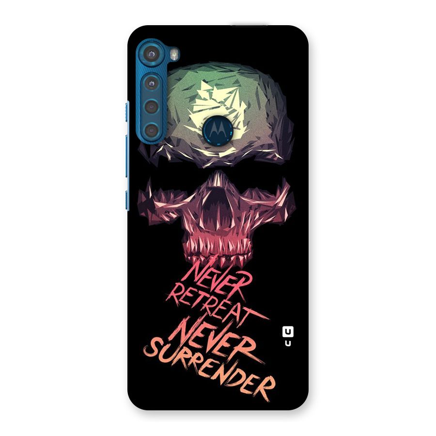 Never Retreat Back Case for Motorola One Fusion Plus