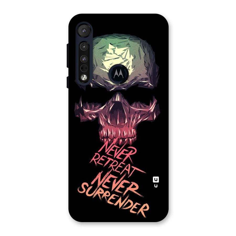Never Retreat Back Case for Motorola One Macro