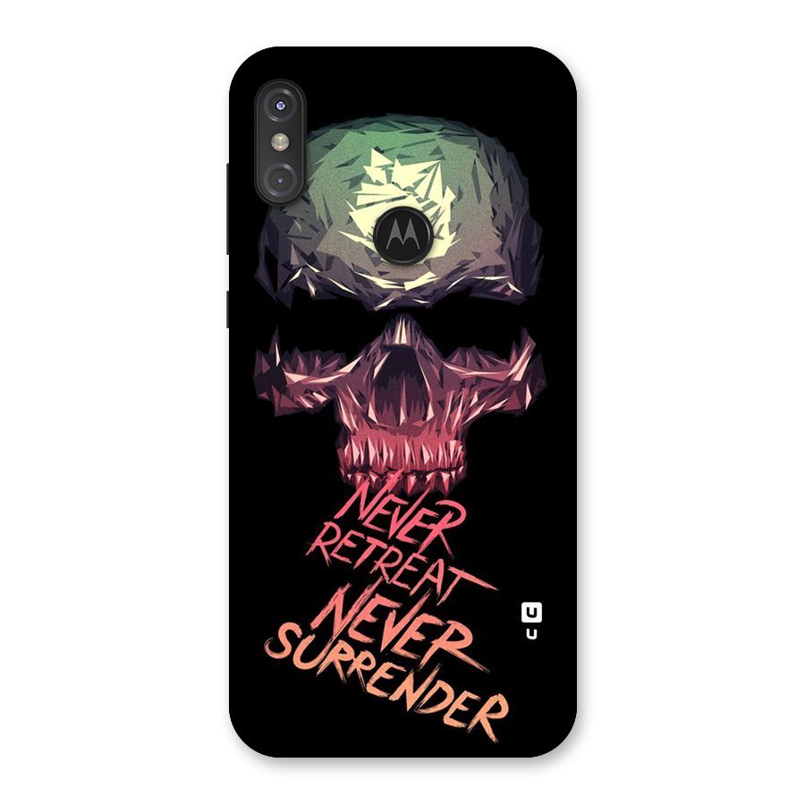 Never Retreat Back Case for Motorola One Power