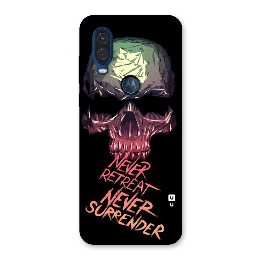 Never Retreat Back Case for Motorola One Vision