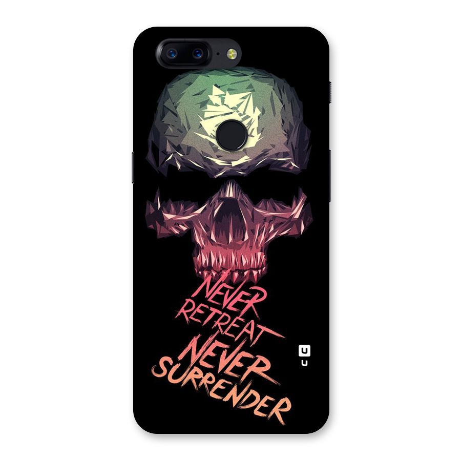 Never Retreat Back Case for OnePlus 5T