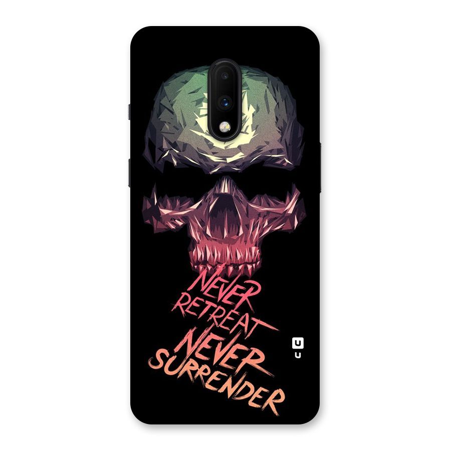 Never Retreat Back Case for OnePlus 7
