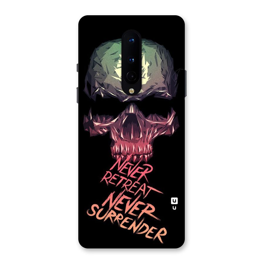 Never Retreat Back Case for OnePlus 8