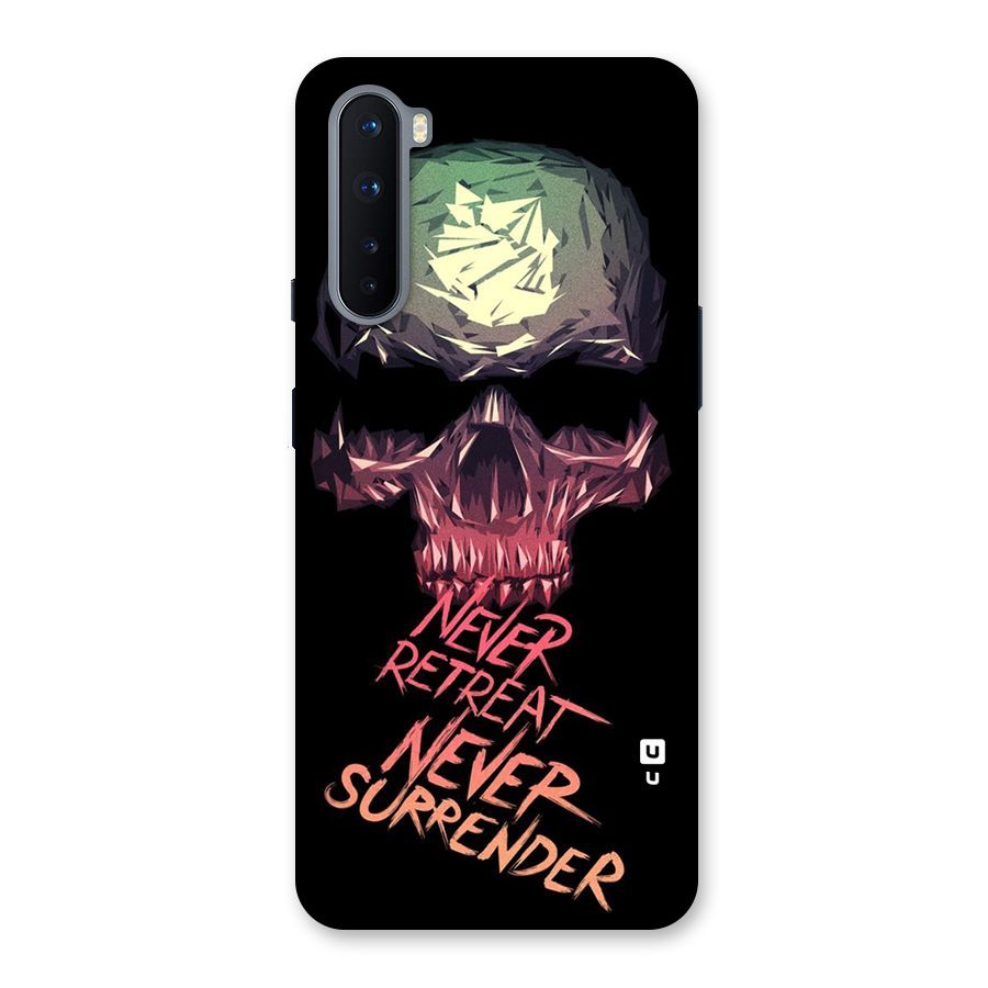 Never Retreat Back Case for OnePlus Nord