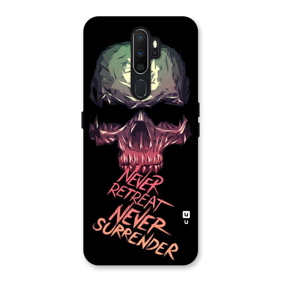 Never Retreat Back Case for Oppo A5 (2020)