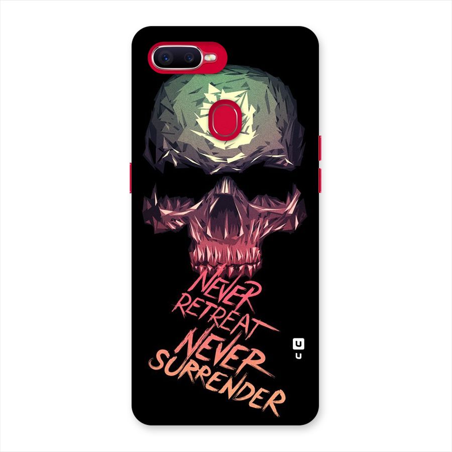 Never Retreat Back Case for Oppo F9 Pro