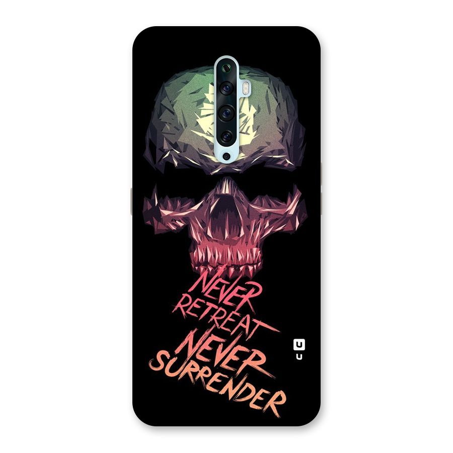 Never Retreat Back Case for Oppo Reno2 Z