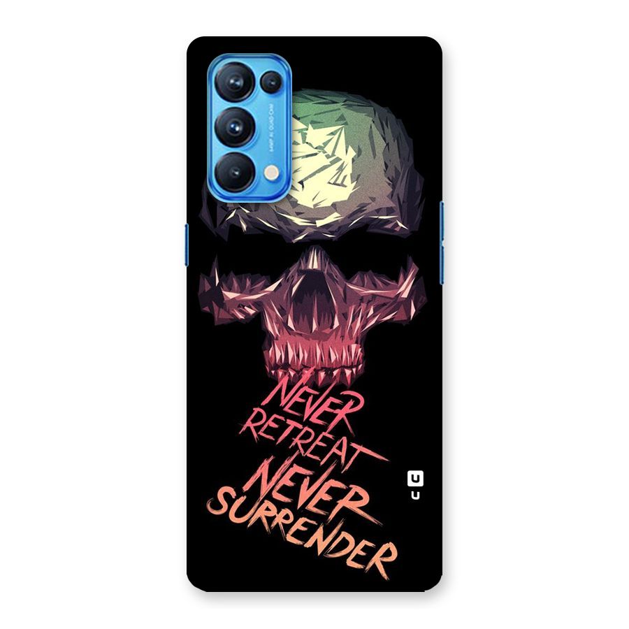 Never Retreat Back Case for Oppo Reno5 Pro 5G