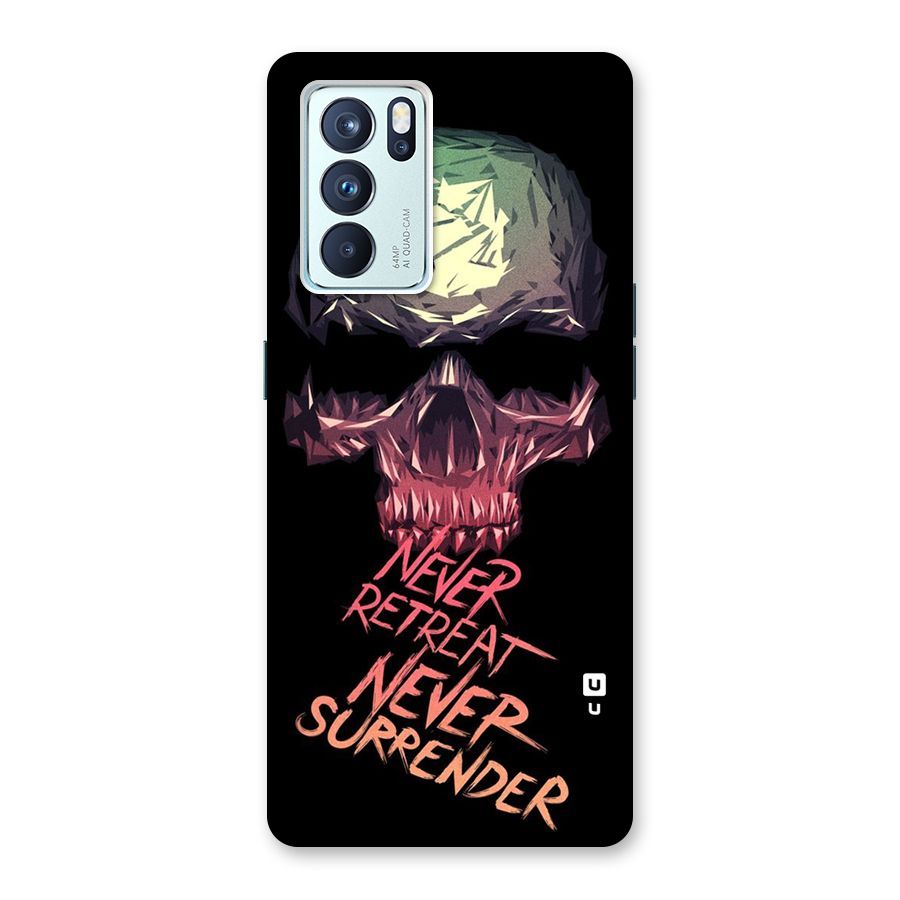 Never Retreat Back Case for Oppo Reno6 Pro 5G