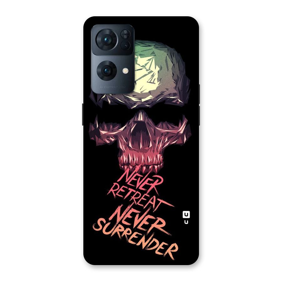 Never Retreat Back Case for Oppo Reno7 Pro 5G