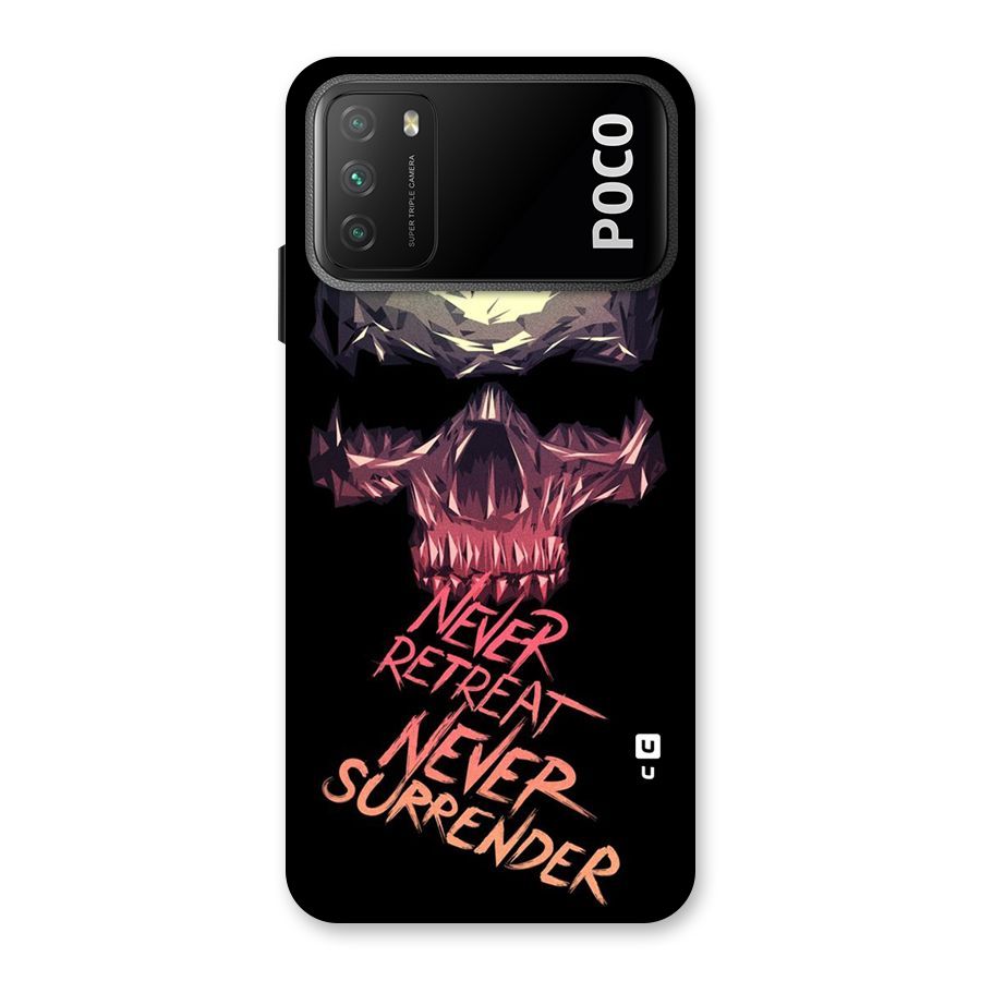Never Retreat Back Case for Poco M3