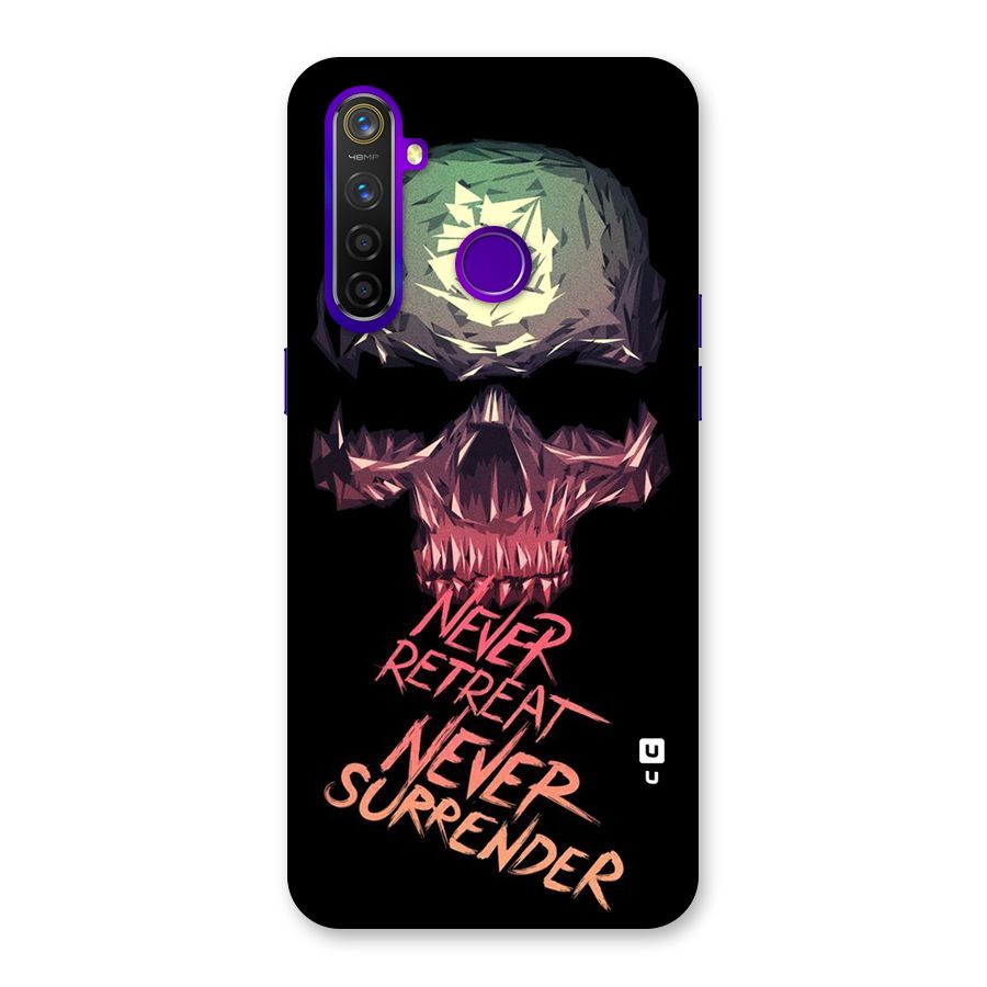 Never Retreat Back Case for Realme 5 Pro