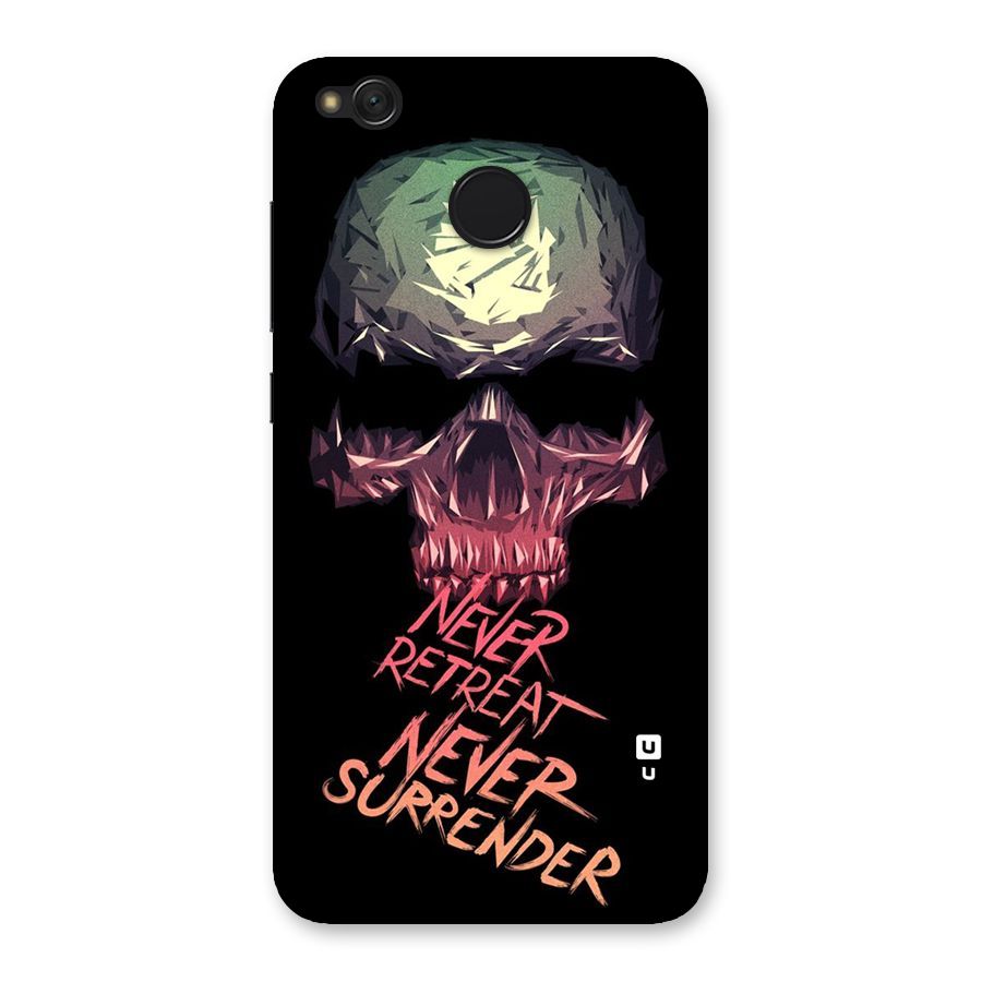 Never Retreat Back Case for Redmi 4